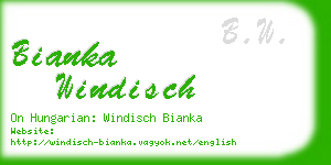 bianka windisch business card